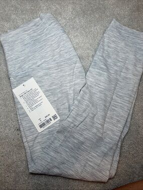 lululemon athletica align 25 in Light Gray Striped Leggings
